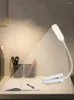 Table Lamps 7 LED Desk Light With Clip Lamp Built-in Recharge Battery Reading Eye-Protect Night Flexible Bedroom