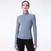 LL-1305 Fitness Wear Womens Sportswear Yoga Outfit Slim Outer Cardigan Vestes Vêtements de plein air Casual Adult Running Exercice Tops à manches longues