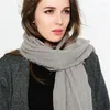 Scarves Oversized Basic Argyle Scarfs Winter Solid Color Scarf Imitation Cashmere Wool Shawl