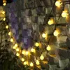 Décorations de jardin 50 LED 10m boule de cristal lumière solaire extérieure IP65 étanche chaîne fée lampes guirlandes décoration de noël 221202