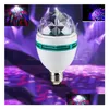 Led Effects E27 3W Rgb Led Laser Stage Light Crystal Magic Ball Roating Lampe De Mariage Pour Ktv Party Dj Disco House Clubs Drop Deliver Dhy3K