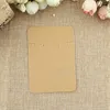 100 st/Lot Kraft Paper Jewely Display Cards Rektangel Necklace Earrings Set Cards Papers 6.8x9.7 Cm Armband Packaging Card BH8066 TYJ