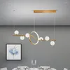 Lampes suspendues Nordic G9 Ampoules Pendentifs Pour Chambre Café Bar Table À Manger Cuisine Foyer Restaurant Salon Villa Intérieur De Luxe Lumières