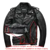 Jackets de motocicletas clássicas de couro falso de couro masculino masculino 100% de choque de choque de cheiro de choque de choque 61-67cm 6xl M192 221201