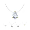 Hangende kettingen onzichtbare ketting ketting waterdruppel transparante visserslijn hangers sninestone choker kettingen levering sieraden dhfgk