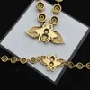 مصمم Bee necklace Bracelets Earrings For Women Mens Diamond Gold Jewelry Set Luxury Necklaces Bracelet Earring G Jewellery 2212021D