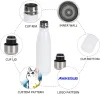 UPS 500 ml Cola-förmige Wasserflasche, vakuumisolierte Reise-Edelstahl-Vakuumflasche, Tasse, Sport-Fahrradflaschen