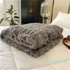 Blanket Highend Faux Rabbit Fur Warm Winter Soft Thicken Warmth for Beds Comfortable SkinFriendly Luxury Cozy