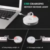 Luzes noturnas sensor de movimento interior-luz led com almofada adesiva vara magnética-em qualquer lugar armário sem fio usb recarregável