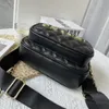 حقيبة الكاميرا chanei أكياس مقصورة مزدوجة مقصورة pu المواد الكلاسيكية الشبكة اليدوية DesignerBag الكتف boughtbag22 5x16x10 5cm2258