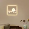 Lámpara de Pared Led chino moderno minimalista nórdico iluminación interior dormitorio escaleras lámparas de noche de lujo Lampara Pared KC0111