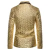 Men's Suits Blazers Shiny Gold Glitter Suit Jacket Men Brand Shawl Collar One Button Blazer Mens Party Wedding Groom Prom Dress 221201