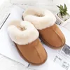 Australie Australian Fluffy Fluff Pantoufles Slide Designer Hiver Chaussures De Neige Femmes Hommes Classique Marque De Luxe Sandales Noir Marron Marron Foncé Rose Rouge