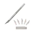 Têtises de couteau à scalpel métallique kit les lames non glissantes gravure de galerie de téléphone mobile film Paper Coup Cut Tree sculpture Tools # 11