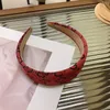 Classic Silk Headbands Summer Brand Headwraps Letters Printed Hair Bands Head Scarf Elastic Hairband For Hair Gifts