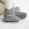 Första vandrare födda vinter icke-halkbomull baby skor småbarn snöstövlar spädbarn för pojke flicka ankel sneakers varm