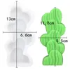 3D 스택 실리콘 양초 곰팡이 수제 선인 4 개 잎 클로버 디저트 퐁당 케이크 장식 비누 공예 베이킹 액세서리 MJ1212