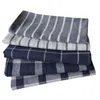 Table Napkin 5pcs/lot Cotton Stripe Grid Napkins Home Kitchen Tea Towel Absorbent Dish Cleaning Towels