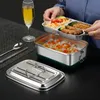 Lunchl￥dor 304 Rostfritt st￥l Lunchl￥da Dubbellager F￶rsluten termisk Bento Box B￤rbar mat F￶ljande f￶rvaringsbeh￥llare V￤rmningssk￥l 221202