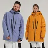 Skiing Jackets 2022 Outdoor Warm Man Snowboard Outerwear Mountain Hooded Woman Ski Coats Winter Sport Men Snow Jacket Windproof