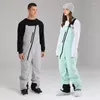 Pantalon de Ski à bretelles pour homme et femme, combinaison imperméable, Sport d'extérieur, salopette de neige, randonnée, hiver