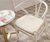Cuscino/Cuscino decorativo Cuscino per sedia in osso PU di qualità e imbottitura in morbida schiuma per sedile per Hans Wegner Y Bianco Nero Marrone Rosso Caffè 221202