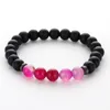 Pierre naturelle oeil de tigre Howlite 8mm noir mat Agate perles Bracelet bracelets femmes hommes Bracelets pour femme bijoux de Yoga