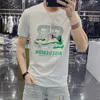 2022 Fashion Mens Designer T Shirts Women Hip Hop Tops Mangas Curtas Alta Qualidade Perfuração a Quente Impressão Masculina Estilista T-shirts Tamanho S-5XL