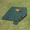 Tapis d'extérieur VILEAD Coussin pliant Tapis de printemps Pique-nique Léger Étanche Dormir Camping Pad Couverture à carreaux étanche à l'humidité 221201