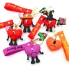 Party Favors 3D PVC Keychain Popular Bunny Styles Valentine Day Key Chain Event Gifts Lover Boys Girls Kids Key Rings