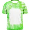 Ny sublimering tomt o nacke tie-dye kort ärm-skjorta toppar polyester tees på sommaren för anpassade logotyptryck män kvinnor bb1202