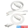 Power Cable Wire for T5/T8 Switch Connector Cord 2Pin LED Extension Integrated Fluorescent Tube Light 1FT 2FT 3.3FT 4FT 5FT 6FT 6.6 FT 100 Pack Usalight
