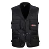 Men's Vests Male Casual Summer Multi Pocket 4 Colors Vest Men Pographer Shooting Outerwear Zipper Waistcoat Sleeveless Solid Jacket