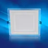 Glass Recessed Panel Light Super Bright Square Round Ceiling 6W 9W 12W 18W 24W LED Spotlight 85-265V LED Downlight