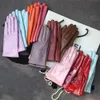 Cinq doigts gants femmes élégantes gants véritable peau d'agneau véritable cuir de mouton automne et hiver plus velours tendance femme gant court 27 couleurs 221202