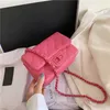 Sac de conception de luxe boutique en gros et au détail sac 2023 nouveau sac à bandoulière petit parfum rhombique chaîne épaule coréen serrure boucle carré femmes