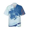 남성용 캐주얼 셔츠 Jumeast 3d Abstract 손으로 그린 ​​인쇄 하와이 셔츠 남자 짧은 슬리브하라 주쿠 느슨한 탑 스트리트웨어 5xl