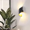 ウォールランプLED照明金属スパイラルナイトライトは寝室の廊下階段ベッドサイドリビングルーム装飾的な黒に適用されます