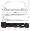 Kostenlose 52V 17,5AH Polly Shark Batterie E-Bike-Batterien für 48V 21Ah 1000W 1200W Polly Unterrohr-Fettreifen-Elektrofahrradbatterien