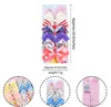 186 color 5 inch hair Bow girl colorful print Barrettes Hairs Accessories Rainbow Unicorn Child Unicorn party Christmas Gift clipper