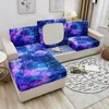 Sandalye kapakları 3D Galaxy Sofa Koltuk Yastık Kapağı Elastik Kanepe 1/2/3/4 Seaters Mermer Baskı Oturma Odası Ev Dekor