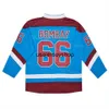 Hockey Jersey Movie College Gunner Stahl Mighty Waves 66 Gordon Bombay Ice Embroidery And Sewing Breathable Team Color Blue Sport