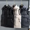 Men's Vests Autumn Winter Sleeveless Jackets for Men Hooded Brand Fashion Men's Vest Casual Warm Padded Coats Plus Size M5XL 221202