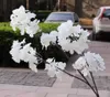 Artificial Cherry Blossom Fake Flower Garland White Pink Red Purple Available 1 M/Pcs for Wedding DIY Decoration FY3850 P1202