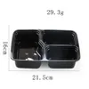 Lunch Boxes 10PCS Meal Prep Portable Bento Box Plastic Reusable 3 Compartment Lunch Box Food Storage Container with Lid Microwave Dinnerware 221202