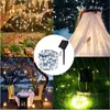 Garden Decorations Solar String Lights Waterproof Outdoor Wedding Lighting Copper Wire 221202