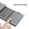 Clavier Bluetooth pliable rechargeable Portable Mini clavier sans fil USB avec souris TouchPad pour la tablette Android PC 3 Synchronisation de l'appareil