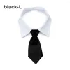 Dog Apparel Comfortable Tuxedo Bow Ties Adjustable Cat Grooming Cute White Collar Necktie Pet Accessories Formal Tie