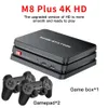 M8 Plus Game Consoles 2.4G 10000 Game 64GB Retro handheld Gaming Console With Wireless Controller Video Stick