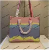 2023 Hot High quality Onthego luxurys designers bags womens handbags purse flower tote bag ladies Casual tote PVC leather shoulder bags female big purse handbag